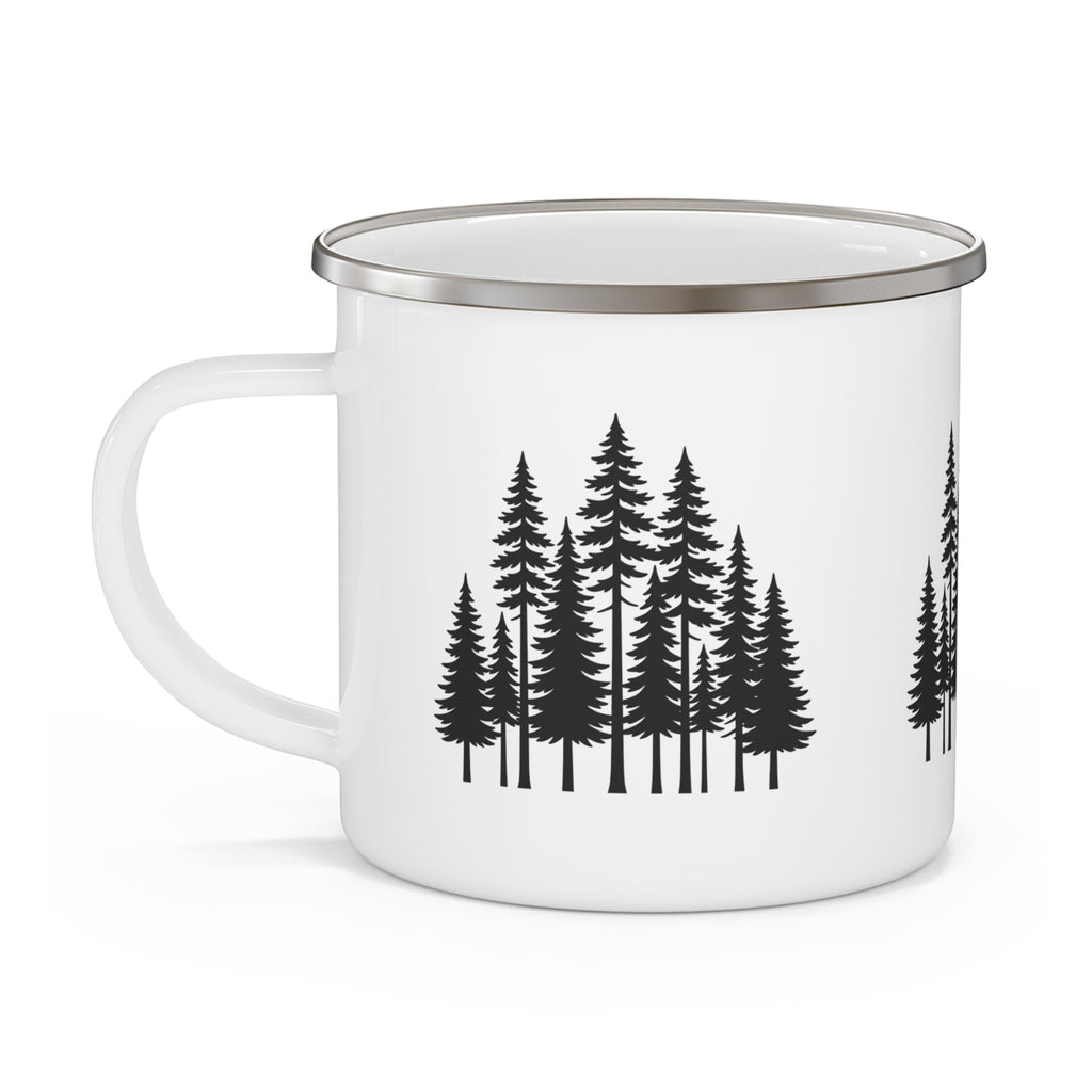 Black Pine Enamel Camping Mug