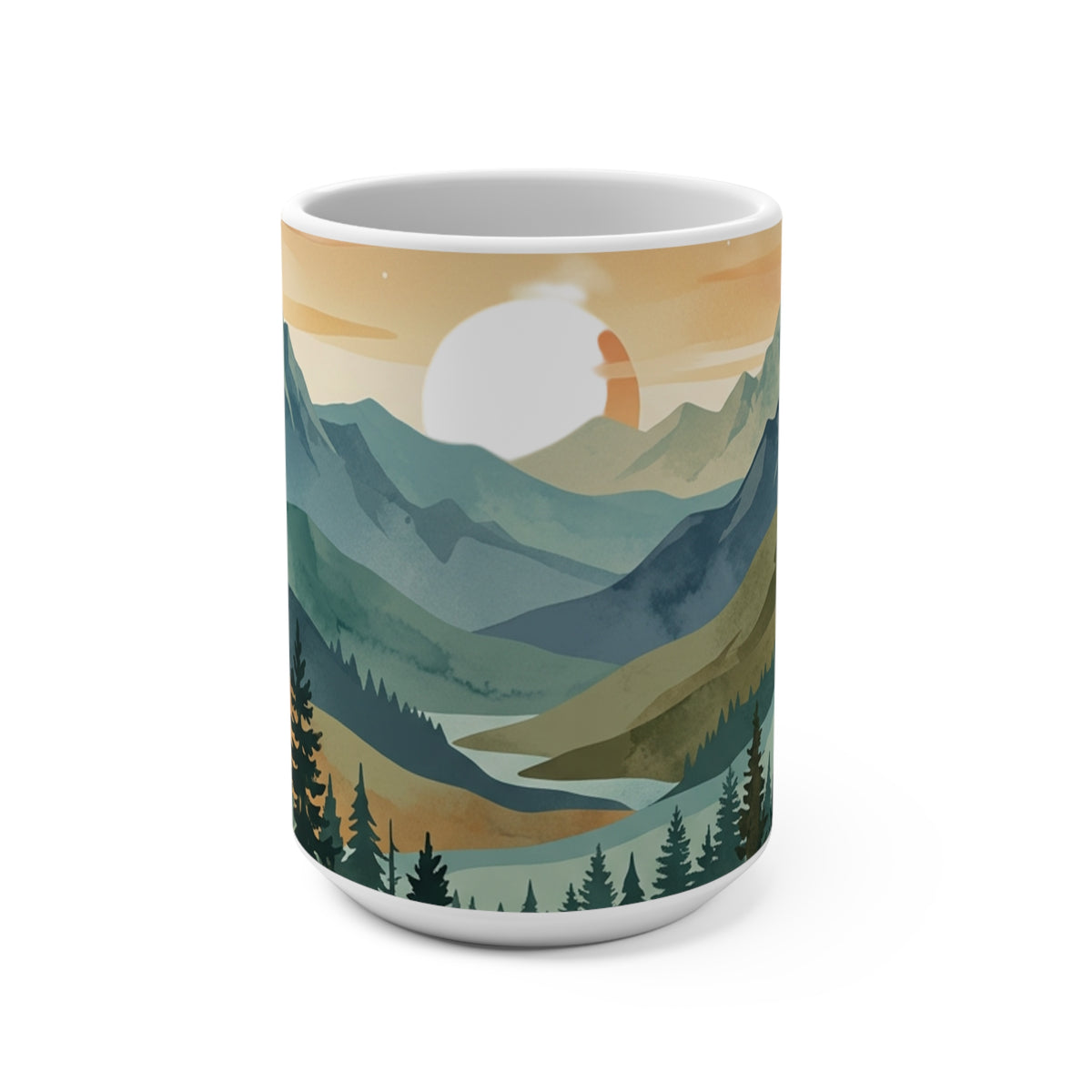 Mountain Sunrise 15 oz Ceramic Mug