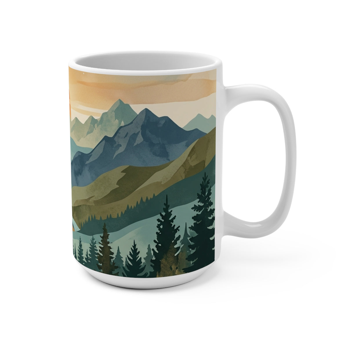 Mountain Sunrise 15 oz Ceramic Mug
