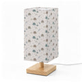 Large Square Table Lamp-Elephant Print