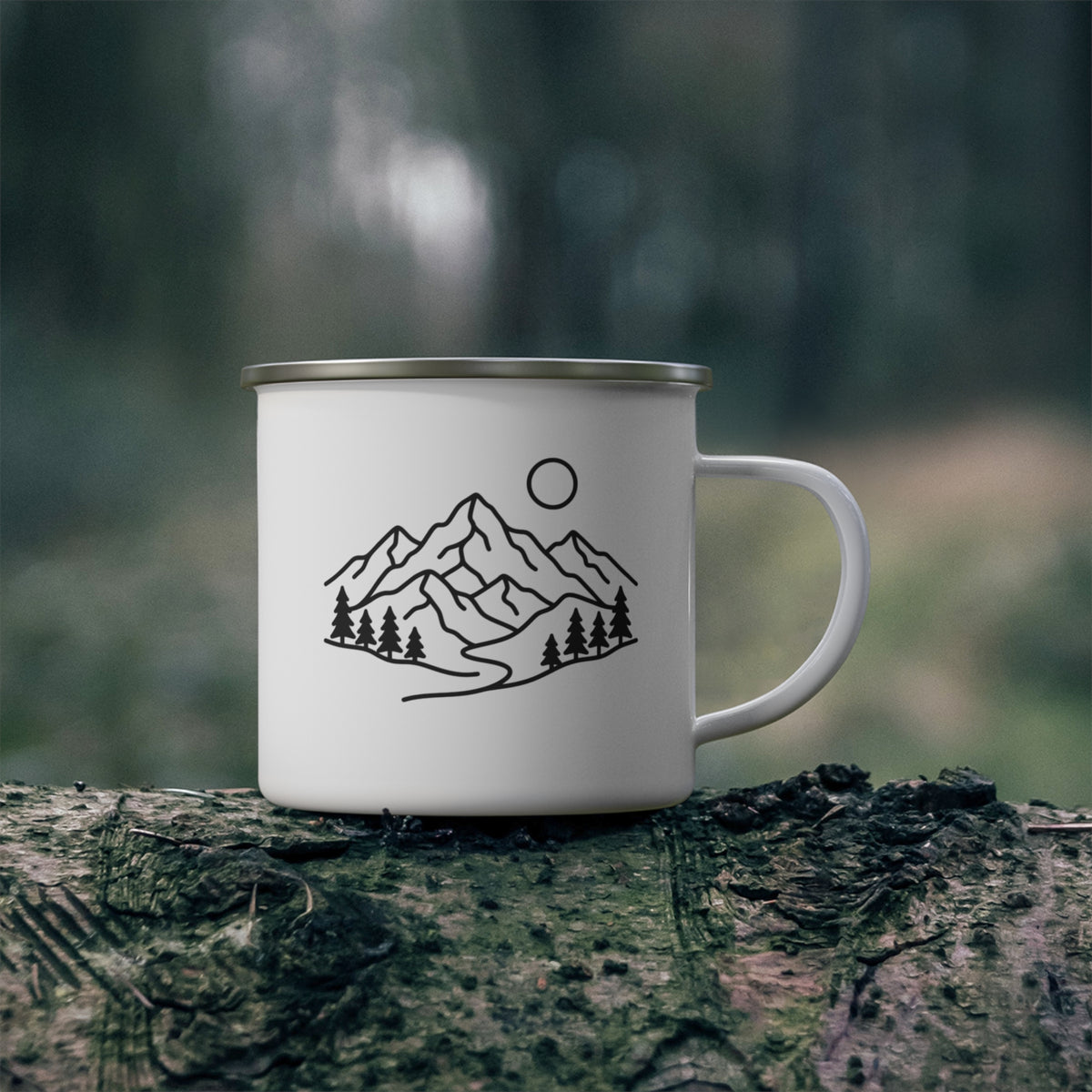 Mountain Enamel Camping Mug