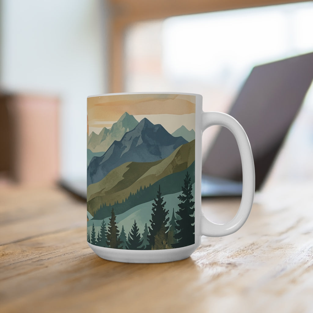 Mountain Sunrise 15 oz Ceramic Mug
