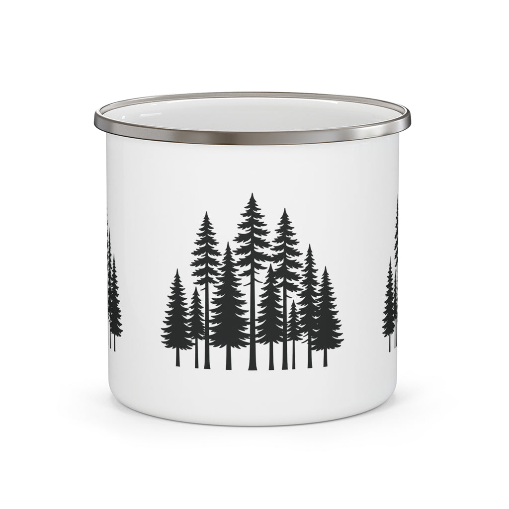 Black Pine Enamel Camping Mug