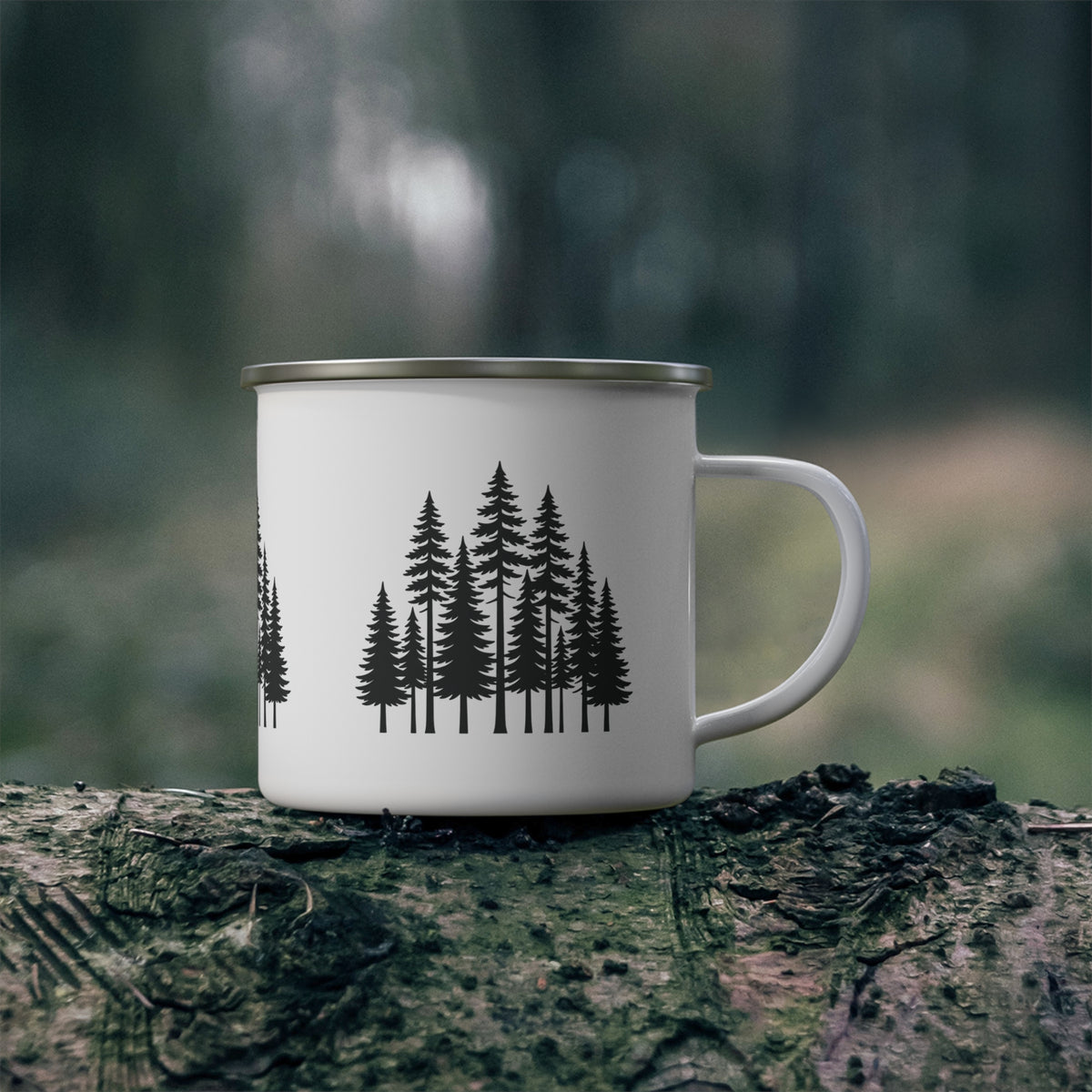 Black Pine Enamel Camping Mug