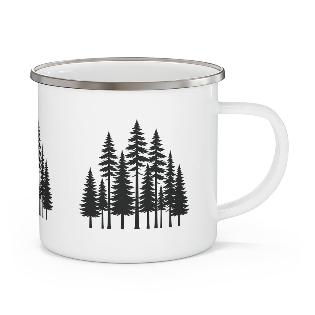 Black Pine Enamel Camping Mug