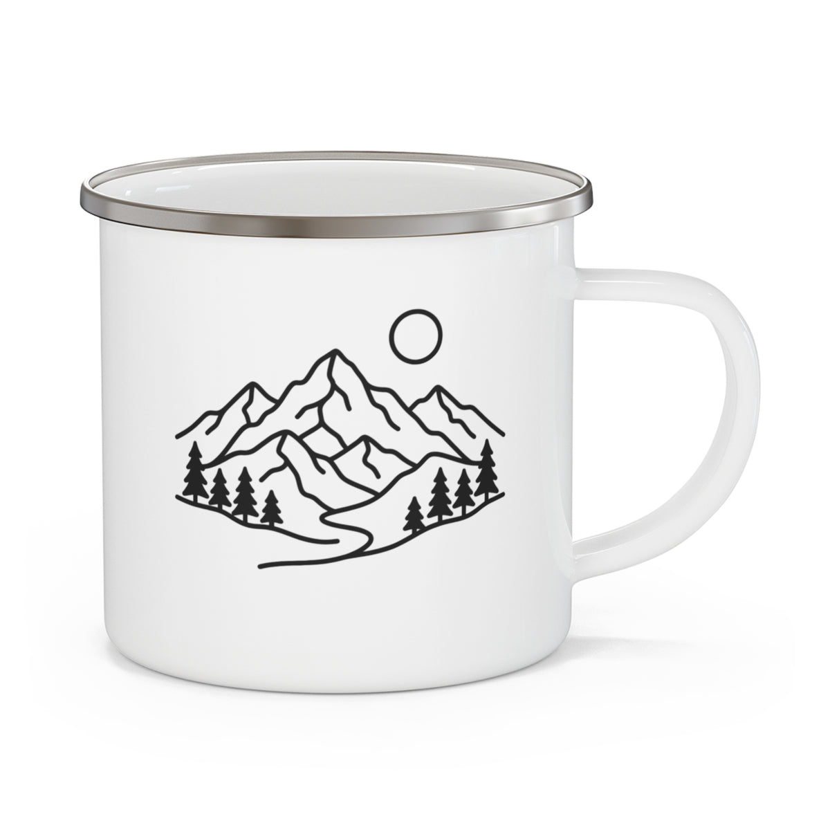 Mountain Enamel Camping Mug