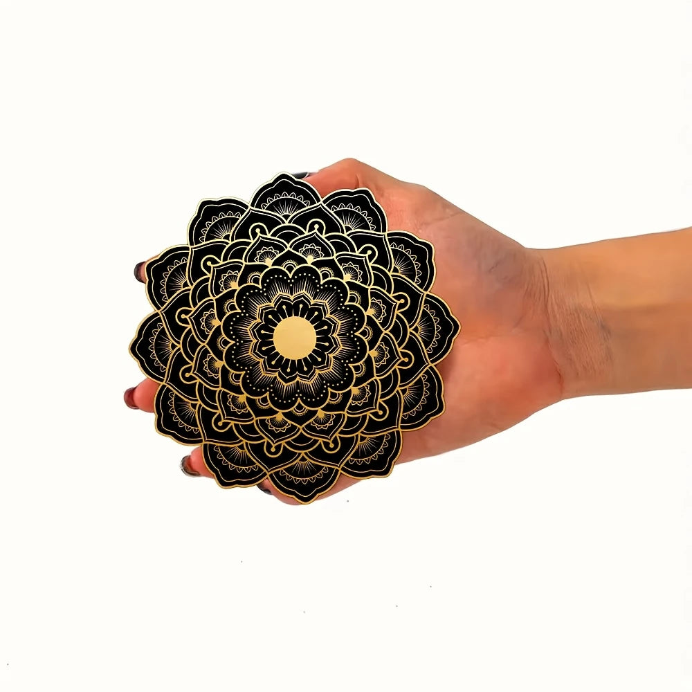 Mandala Wooden Coaster Set