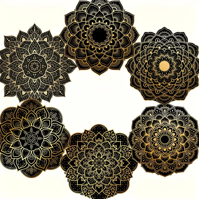 Mandala Wooden Coaster Set