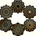 Mandala Wooden Coaster Set